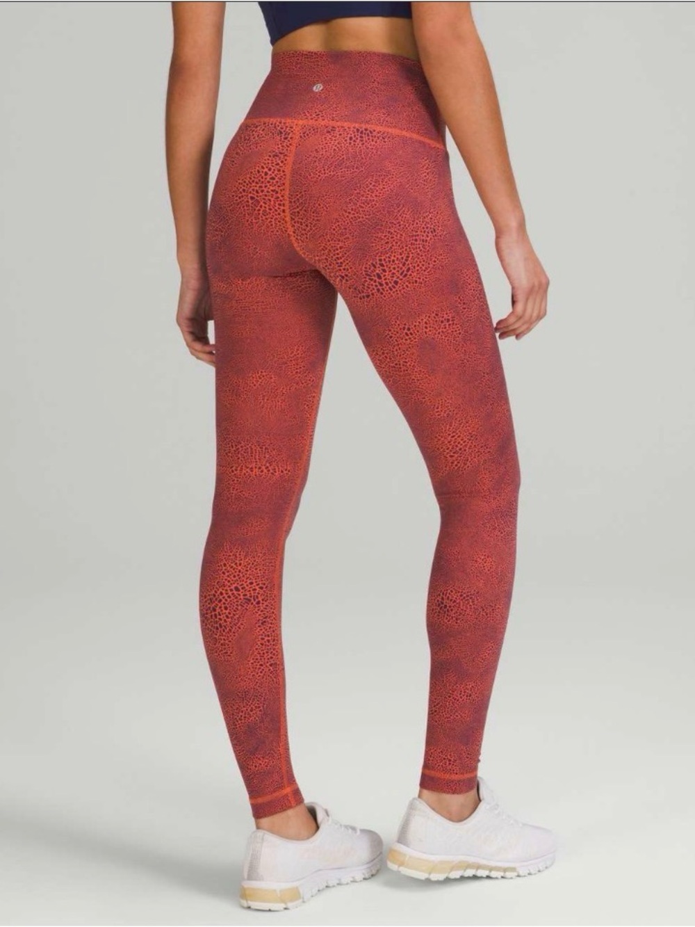 Lululemon Wunder Under High Rise Tight - Crackle Orange